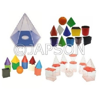 3D Solids Set for School Maths Lab