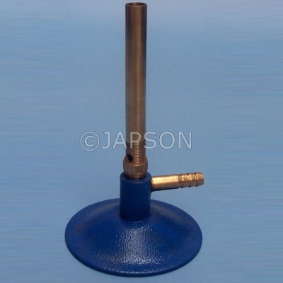 Bunsen Burner, Economy, Iron Chrome Plated Pipe