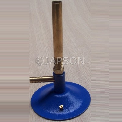 Bunsen Burner with a Spare Jet, Brass Pipe