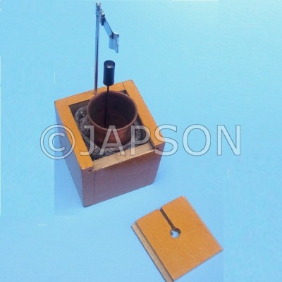 Calorimeter Copper with Wooden Box & Stirrer