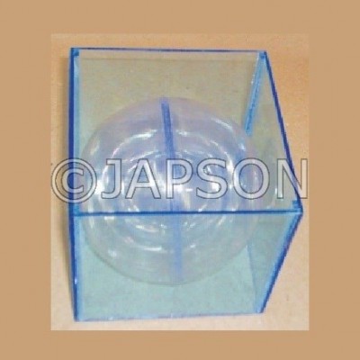 Combination of Cube and Sphere (Transparent) for School Maths Lab