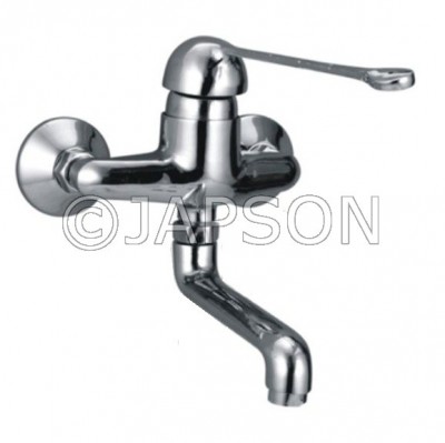 Elbow Action Single lever Wall Mixer with Swinging Spout