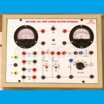 Half Wave,Full Wave & Bridge Rectifier Apparatus