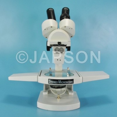 Inclined Stereo Microscope, with Attachable Base and Mirror Illumination