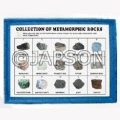 Metamorphic Rocks Set, Collection of 15 Metamorphic Rocks