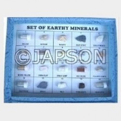 Mineral Set, Collection of 20 Earthy Minerals