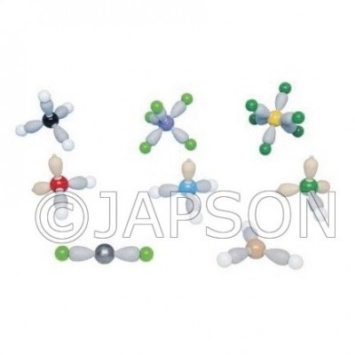 Molecular Model Set - Shapes of Molecules - 8 Model Kit