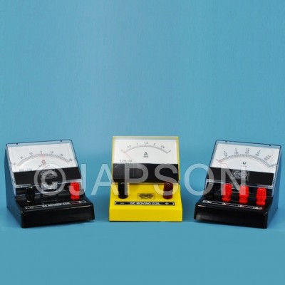Moving Coil Meter, Rectangular Dial, Front Terminal, Superior, (Ammeters, Milli-Ammeters, Micro-Ammeters, Voltmeters and Galvanometer) 