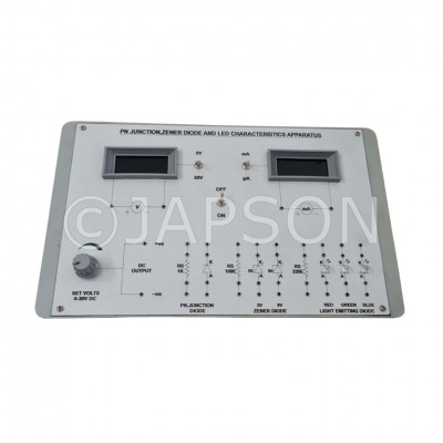 P.N. Junction, Zener Diode and LED Characteristics Apparatus