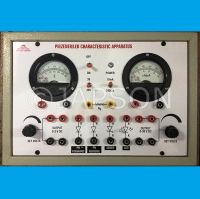 PN Junction/Zener Diode/LED Characteristics Apparatus