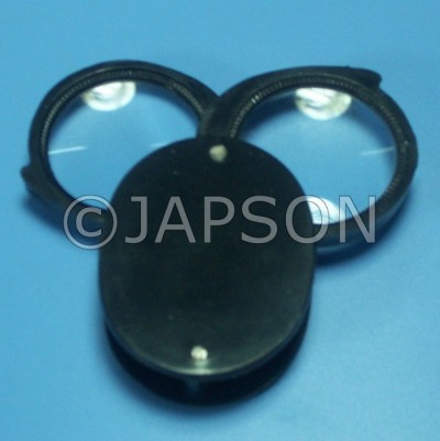 Pocket Magnifier with Unbreakable Plastic Frame - Single, Double and Triple