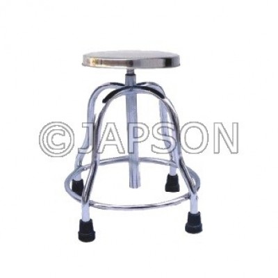 Revolving Stool, Stainless Steel