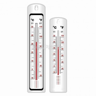Thermometer, Wall, Plastic Body