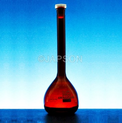 Volumetric Flask, Amber