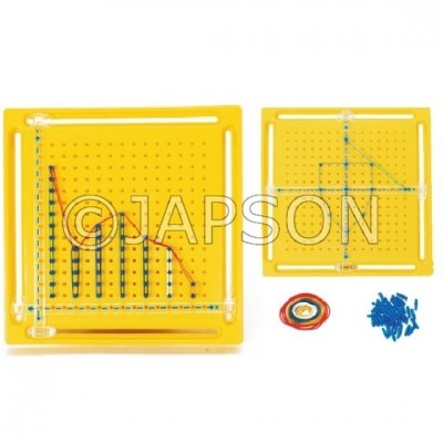 X Y axis Co-ordinate Geoboard for School Maths Lab