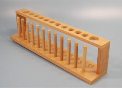 WOODEN TEST TUBE RACK