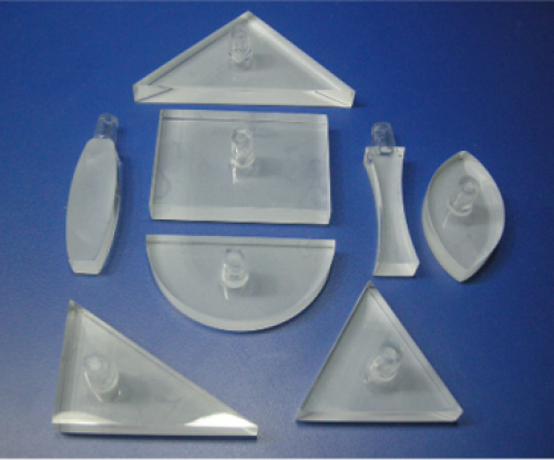 Set of 6 Different Crystalline Shapes – Light Refraction Experiment
