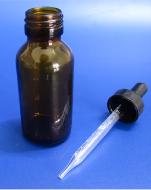BROWN GLASS DROPPER