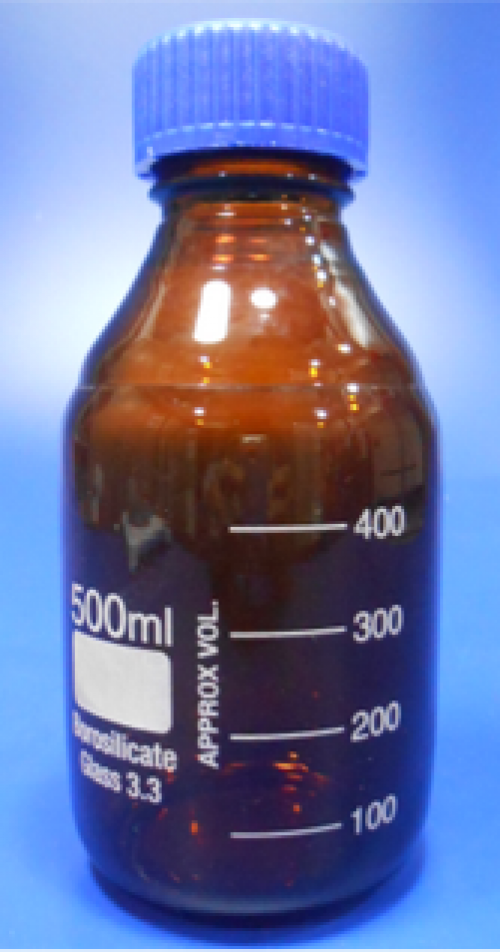 BROWN GLASS BOTTLE 