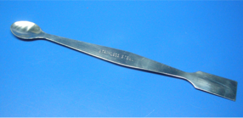 Metal Rod with Pointed End and Combustion Spoon