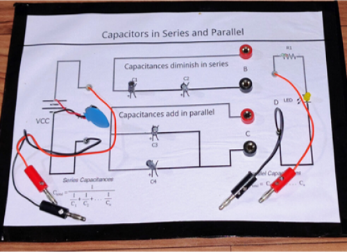 SERIES CAPACITOR CONNECTION CIRCUIT