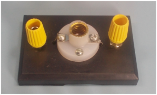 LAMP BASE FROM 1.5V TO 9V WITH POWER CONNECTION TERMINALS