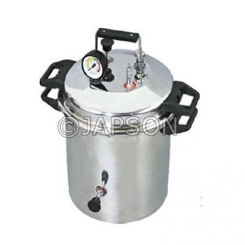 Autoclave, Portable, Stainless Steel, Pressure Cooker Type (Sterilizer Pressure Type)