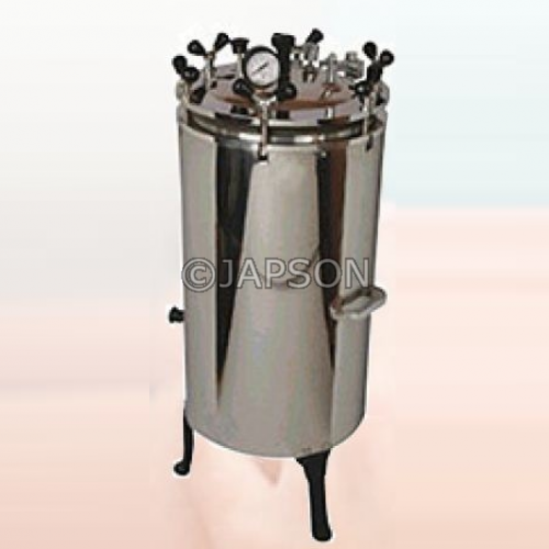 Autoclave, Vertical, Stainless Steel, Nut Locking (Sterilizer Pressure Type)