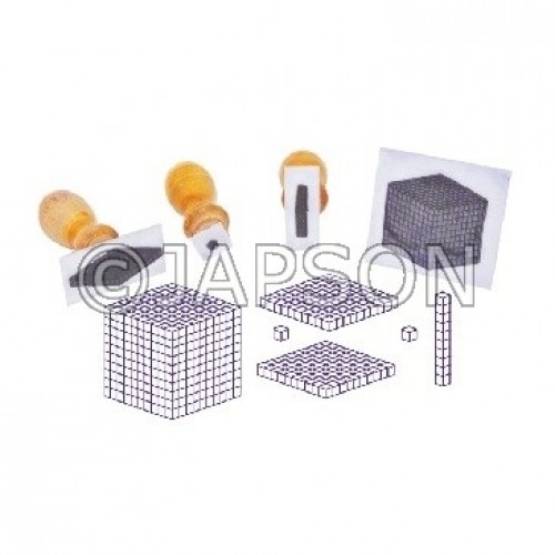 Base Ten Stamp Set for School Maths Lab