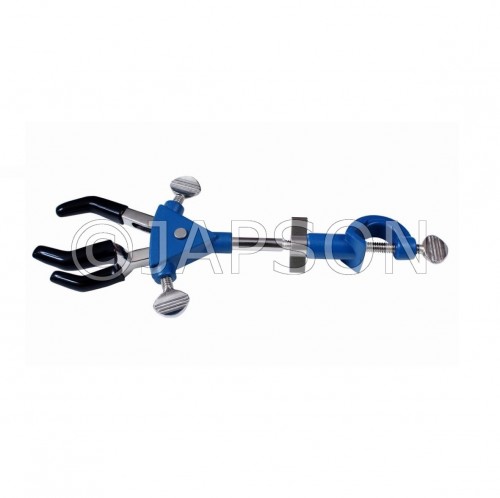 Three Prong, Retort Clamp, Rotatable, Double Keys 1