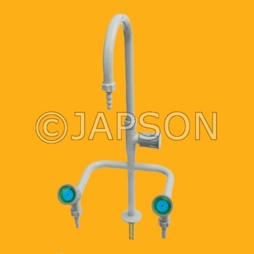 Water Tap, 3 Way J Type , Euro, for Pharma & Lab